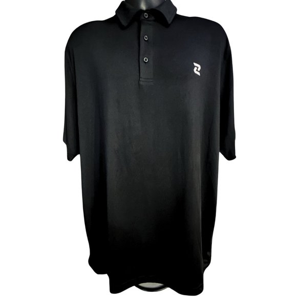 Zelos Polo Golf Shirt Men LT Black Stretch Lightweight Stretch NWT - Picture 1 of 8